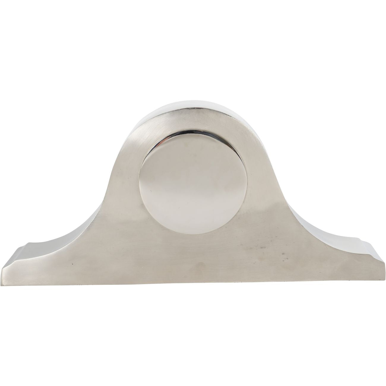 Retro Carriage Mantel Clock in Nickel Finish